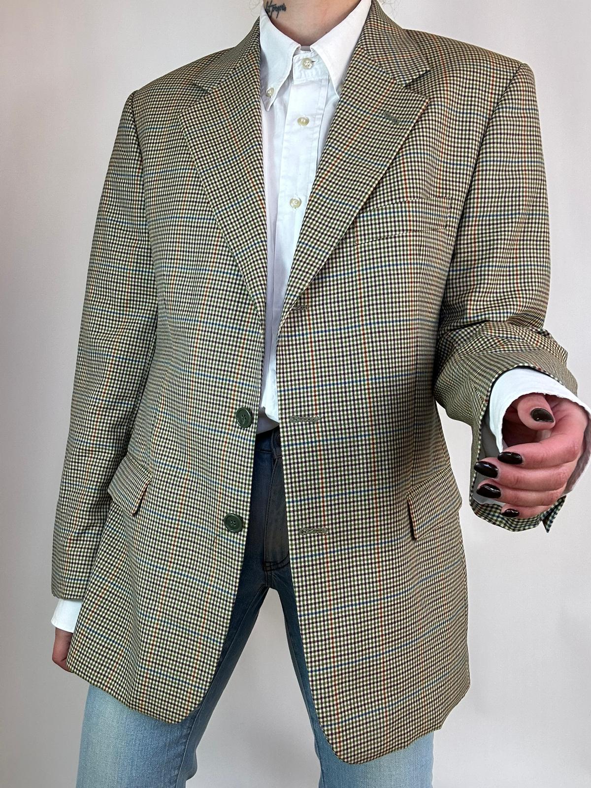 Blazer Quadri Beige