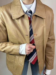 Giacca Beige Vera Pelle