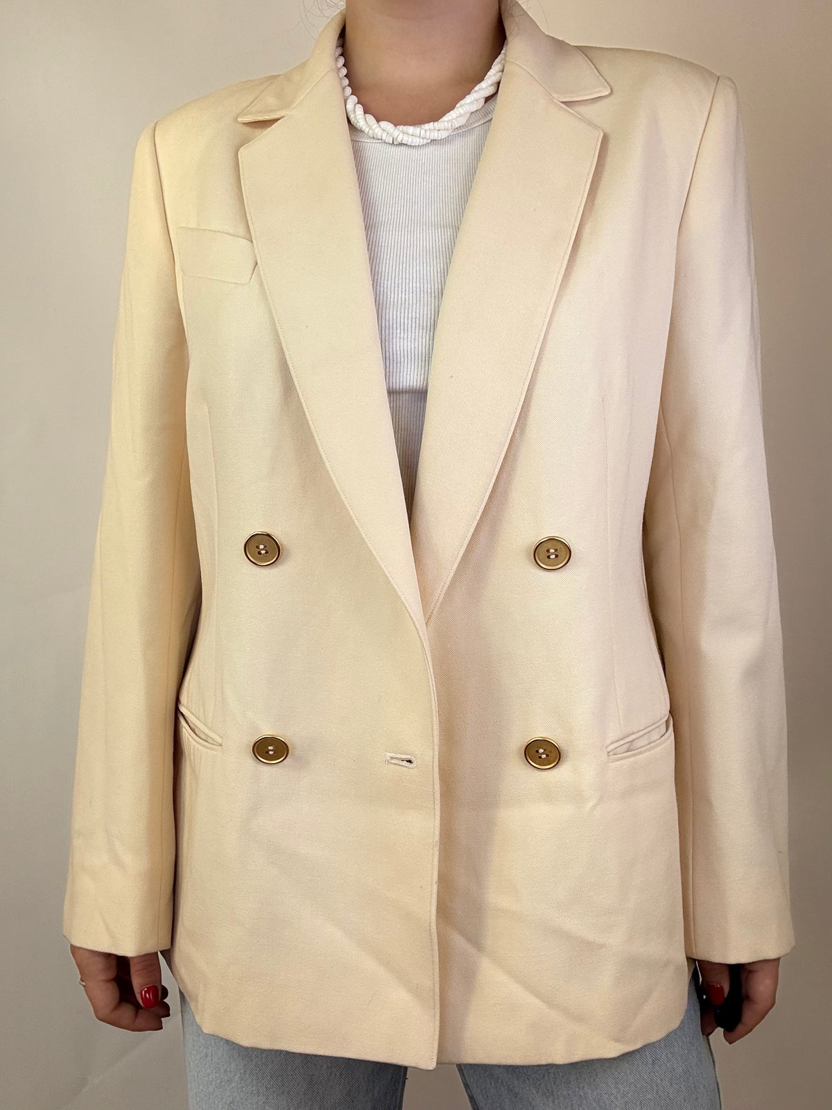 Blazer DoppioPetto Panna