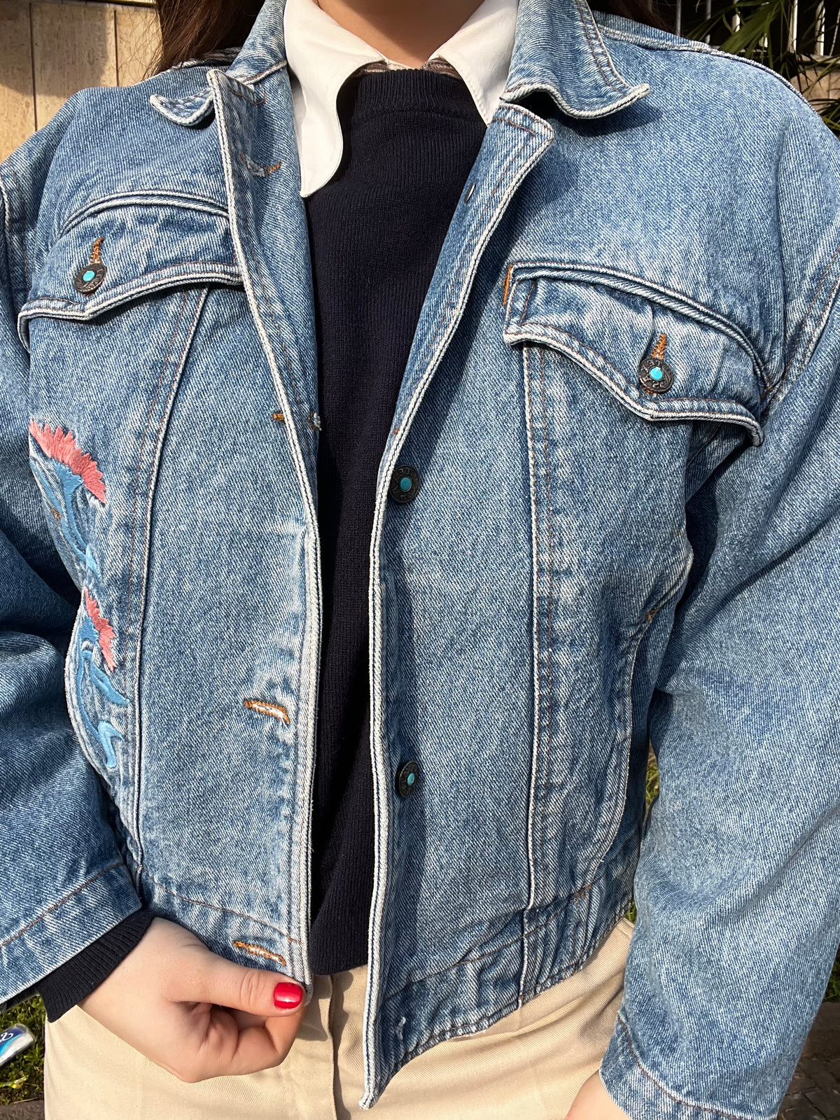 Jacket Denim Ricami