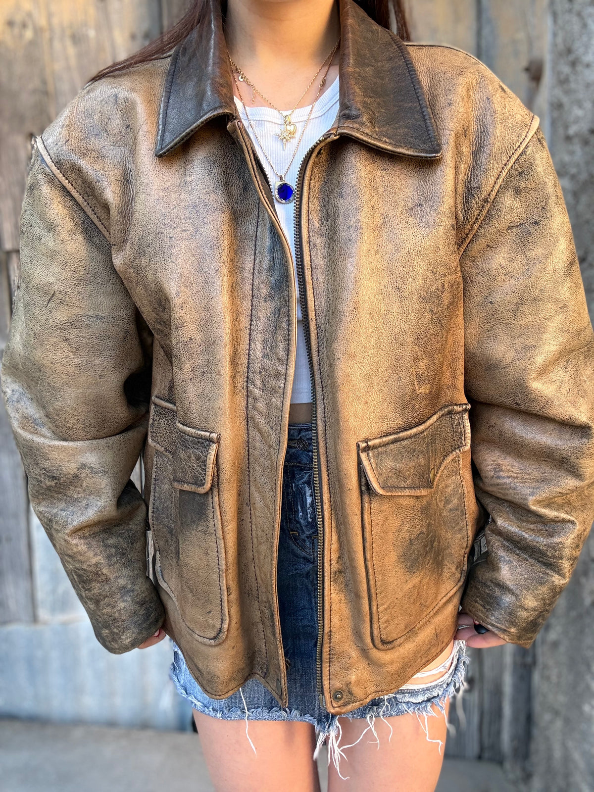 Bomber Vera Pelle