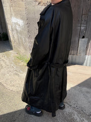 Trench Vera Pelle Doppio Petto