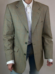 Blazer Quadri Beige