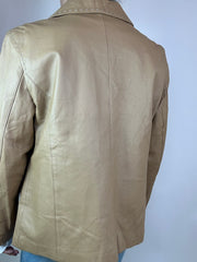 Giacca Beige Vera Pelle