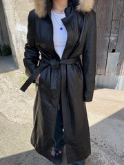 Trench Lungo Vera Pelle