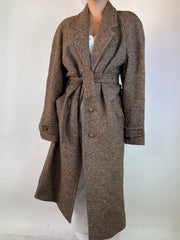 Cappotto Spigato Marrone