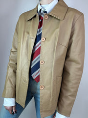 Giacca Beige Vera Pelle