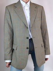 Blazer Quadri Beige