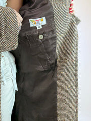 Cappotto Spigato Marrone