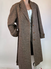 Cappotto Spigato Marrone