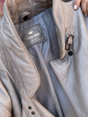 Trench Pelle Grigio